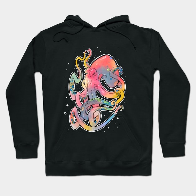 rainbow octopus Hoodie by weilertsen